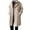 Khaki, variant on Mens Trench Coats Notch Lapel Double Breasted Belted Pea Coats Wool Blend Winter Warm Overcoats Casual Solid Color Jackets L