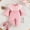 Pink, variant on Toddler Baby Girl Crewneck Jumpsuit Ruffle Lace Trim with Bowknot Long Sleeve Casual Jumpsuit Newborn Fall Winter Cute Onesie