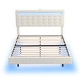 thumbnail image 6 of Marc Full Size Floating Bed Frame with LED - White, 6 of 21