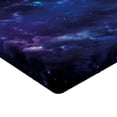 thumbnail image 2 of Ambesonne Sky Fitted Sheet, Space Illustration Galaxy, Full Size, Purple Charcoal Grey, 2 of 3