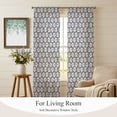 thumbnail image 4 of Flower Petal Sheer Curtains 84 Inch Length 2 Panels Set, Vintage Rustic Flowers Print Simple Gray Voile Window Treatment Rod Pocket Curtains Sheers Drapes for Bedroom/Living Room/Kitchen 52"x84"x2, 4 of 8