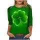thumbnail image 1 of Camiseta de manga larga con estampado de cuello redondo a la moda para mujer, blusas informales sueltas Fridja  czfsfas570, 1 of 5