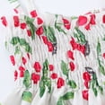 thumbnail image 3 of Bébés Filles Glisser Robe Bretelles Sans Manches Floral Élastique Robe Soleil Été, 3 of 6