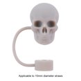 thumbnail image 4 of Pajita Silicona Con Forma Calavera Adornos 10 Mm para 30/40 Oz (gris), 4 of 4