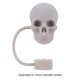 thumbnail image 4 of Pajita Silicona Con Forma Calavera Adornos 10 Mm para 30/40 Oz (gris), 4 of 4