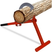 FEBTECH Timber 28" - Powder Coated Carbon Steel Log Lifter Tool with Rubber Grip & Adjustable Hook - Logging Tools and Equipment for Wood Workers, Sawyers, Loggers & Firewood Enthusiasts