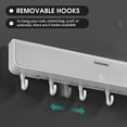 thumbnail image 2 of Labymos Wall Mounted Coat Hooks with 4 Storage Compartment Hallway Organiser Kitchen Storage Organiser, 2 of 8
