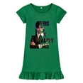 thumbnail image 1 of Wednesday Addams Robe Fille Wednesday Addams Pyjama Manches Courtes en Soie Glacée Chemise de Nuit-fanceye, 1 of 4