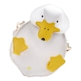 thumbnail image 3 of Bolso bandolera pequeño de piel sintética con diseño de pato, bolso de hombro con diseño de pato y dibujos animados, bolso de almacenamiento con diseño de pato., 3 of 6