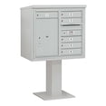 thumbnail image 4 of Salsbury Industries 6 Door Front Load 4C Horizontal Cluster Box Unit with 1 Parcel Locker, 4 of 6