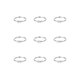 thumbnail image 1 of 1pc opean And American Style Simple Fashion Gold Stainless Steel Alphabet Ring For Men And Women, Daily Wear, 1 of 4