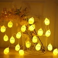 thumbnail image 5 of Twfbrm 9.8 FT Easter Chick String Lights, Easter Decorations 20 LED Yellow Chick Shaped Decorative Fairy Lights, USB Powered Waterproof Warm White Hanging Night Lamp for Party Indoor Outdoor, 5 of 9