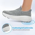 thumbnail image 3 of Men Women Slip On Running Shoes Unisex Adult Lightweight Breathable Flying Woven Mesh Walking Sneakers Non Slip Cushioned Casual Trainers for Daily Wear Outdoor Workout, 3 of 7