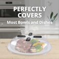 thumbnail image 4 of 2pc Microwave Hover Anti Splattering Magnetic Food Cover Microwave Splatter Lid, 4 of 5