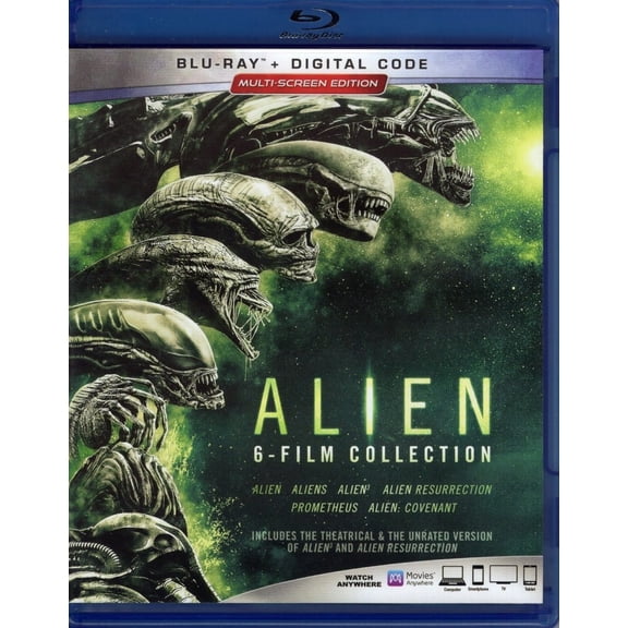 Alien Prometheus 6 Film Boxset Peliculas Blu-ray + Dig Hd FOX Blu Ray + DVD