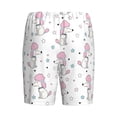 thumbnail image 2 of Lsque Cute Poodle Dog Mens Sleep Pajama Shorts,Short Pajama Pants, Cotton Ultra-Soft Knit-X-Large, 2 of 9