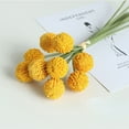 thumbnail image 4 of 30PCS Golden Dry Flowers,Artificial Craspedia Globosa Flowers,Dried Billy Balls,DIY Crafts Floral Arrangements,for Wedding Birthday Party Home Decor, 4 of 7