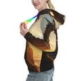 thumbnail image 2 of Kdxio Seaside Sunset Cool Dragon Print Womens Oversized Hoodies Sweatshirts Hooded Pullover Tops Sweaters Casual-Large, 2 of 7