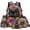 Black Cat Wild Floral, variant on Yspwyqan Cartoon Ladybug Boys Backpack Lunchbox Set, 4Pcs with Lunch Box and Water Bottle Bag, Adjustable Straps Large Capacity Bookbag for Middle High School Hiking
