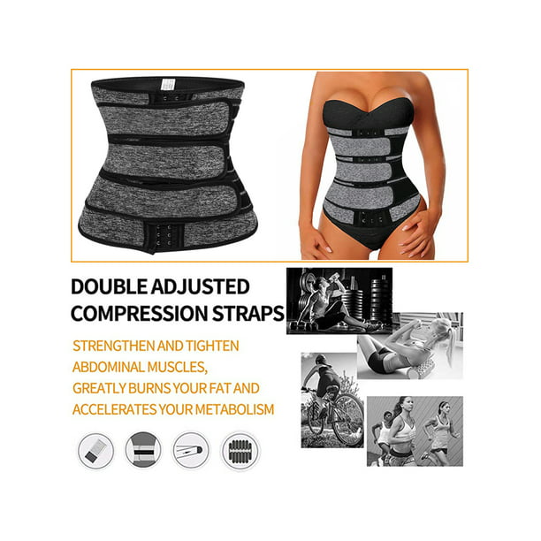 SAYFUT Women's Hot Sweat Neoprene Corset Waist Trainer Belt Waist Cincher  Trimmer Belt Slimming Body Shaper Belly Weight Loss Sports Girdle 