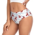 thumbnail image 2 of Balery Cartoon Lobsters Ropa Interior de Algodón para Mujer con Dibujo – Braguitas Cómodas y Elásticas, Estilo Clásico-X-Small, 2 of 6