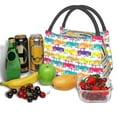 thumbnail image 3 of Disketp Colorful Car Insulated Bags, Insulated Cooler Bag Totes for Lunch Beach Camping, 3 of 6