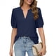 thumbnail image 1 of Camisas de Corta Abullonadas de Verano Azul Marino L, 1 of 8