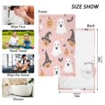 thumbnail image 6 of Yayeee 100% Cotton Hand Towels for Bathroom 16" x 28" Soft Absorbent Kitchen Towel, Pastel Pink Halloween, 6 of 7