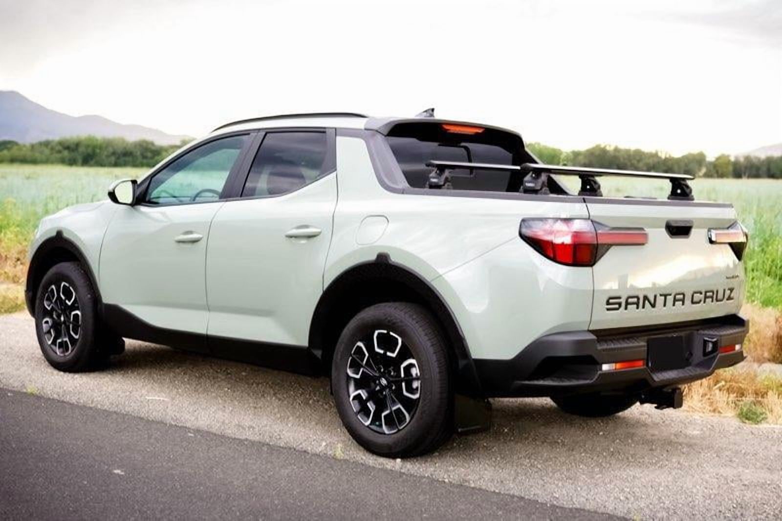 For Hyundai Santa Cruz Bed Rack Cross Bars Roof Rack Black