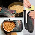 thumbnail image 5 of Yayeee Oven Mitts and Pot Holder Set of 2 Heat Resistant Kitchen Gloves Baking Hot Pad, Psychedelic Forest, 5 of 5