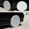 thumbnail image 5 of CNKOO Tire Covers For RV Wheel (4 Pack Silver)  Sun Protectors For Motorhome Boating Trailer Camper Van, 5 of 5