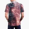 thumbnail image 6 of Salouo Electric Skeleton Surrealism for Men's Short Sleeve Polo Shirts,Polo Shirts for Men Performance Short Sleeve Golf Shirt Athletic Casual Collared T-Shirt-, 6 of 8