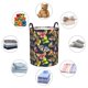 thumbnail image 4 of Balery Butterfly Wild Insect Cesta de ropa redonda con asas, impermeable, independiente, para ropa, juguetes, dormitorio y familia-Small, 4 of 6