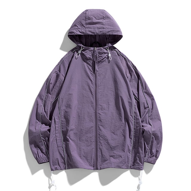 DecSea Men's UPF 50+ Sun Protection Jackets Stretch Breathable Hoodie Summer Shirts for Hiking