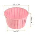thumbnail image 2 of Uxcell 150Pcs Cupcake Baking Cups 3.5oz Standard Size Paper Cupcake Liners Greaseproof Wrappers Disposable Pink, 2 of 6