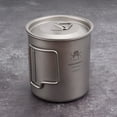 thumbnail image 3 of 420ml Titanium Cup with Foldable Handles Lightweight Cup for Backpacking Camping Fishing 420ml Titanium Cup with Foldable Handles Lightweight Cup for Backpacking Camping Fishing, 3 of 6