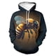 thumbnail image 3 of Sudadera con capucha con estampado de abejas en forma de panal para hombre, remeras con estampado de abejas en 3D, novedad en sudaderas con capucha, ropa de mujer, moda Harajuku y2k, 3 of 5