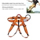 thumbnail image 1 of Arnés de Seguridad de Escalada Cinturones de Seguridad para Monta?ismo para Hombre Mujer Arnés Anticaídas de Monta?a Ajustable Multiusos(Orange) Cinturón de Seguridad Spptty Como se muestra en la descripción, 1 of 7
