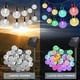 thumbnail image 5 of Luces Solares para Exterior, Focos de Burbujas Impermeables, Guirnalda de Luces Solares, 8 Modos de lluminación, Lámparas DecorativasColor6,5 metros, 5 of 5