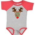 thumbnail image 3 of Inktastic Christmas Reindeer Face with Names and Red Nose Boys or Girls Baby Bodysuit, 3 of 5