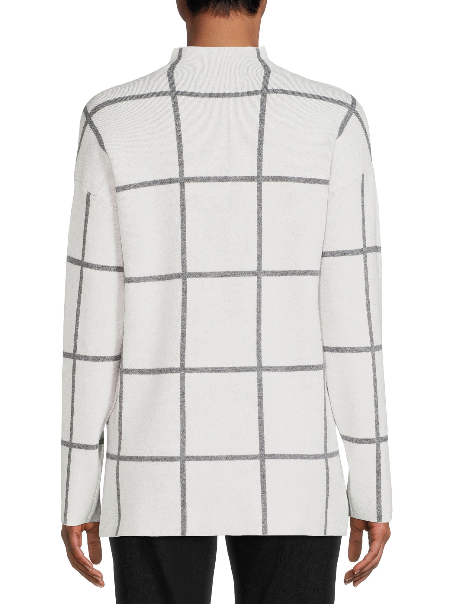 By Design Women’s Funnel-Neck Print Sweater