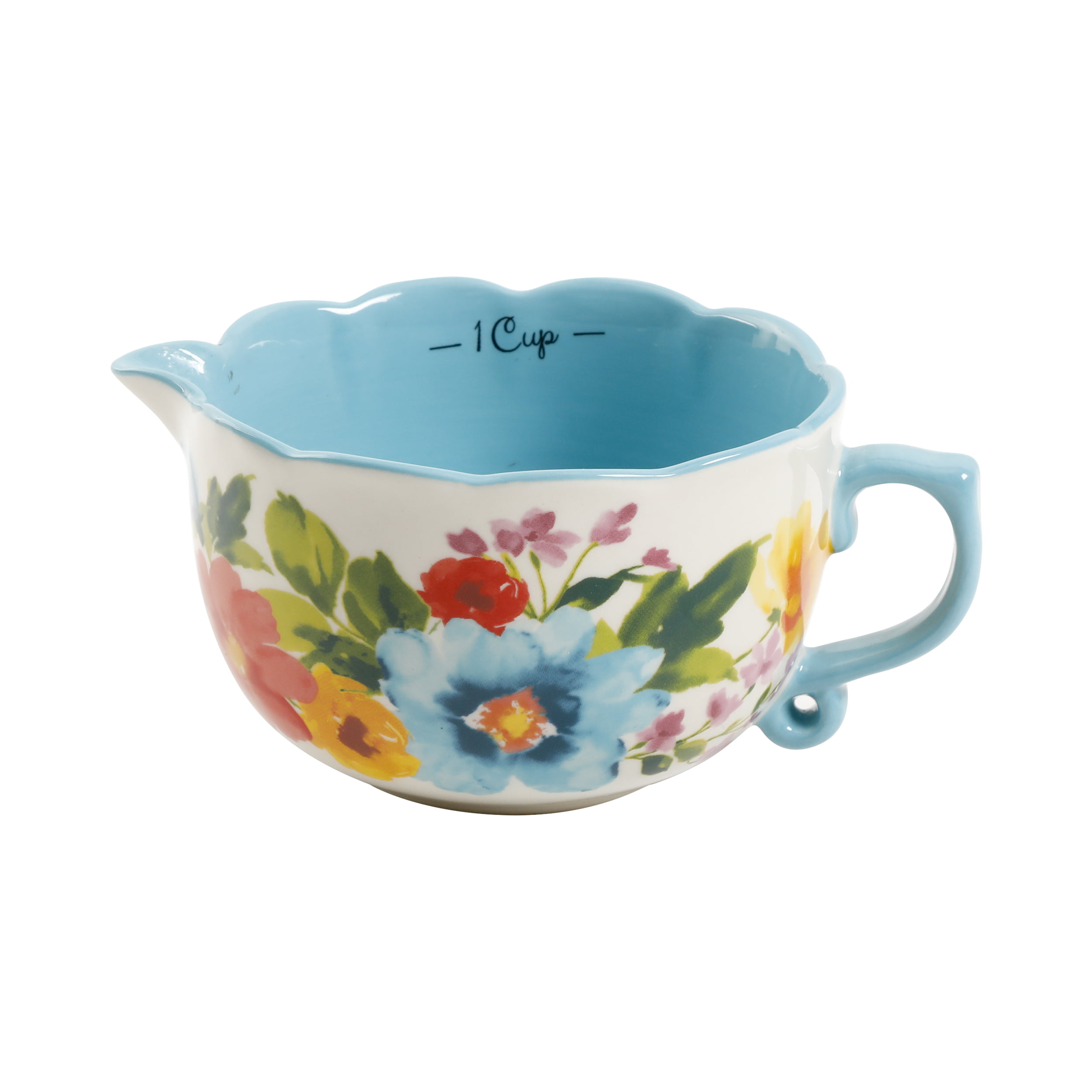 The Pioneer Woman Floral Four Cups Measuring Mixing Bowl Cup 