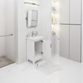 thumbnail image 4 of Water Creation Elsa 20" Wood Single Bathroom Vanity in Pure White & Chrome, 4 of 7