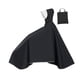 thumbnail image 3 of Poncho de lluvia para bicicletas, impermeable con capucha para hombres para mujeres, ropa de lluvia reutilizable, capa protectora para bicicletas de Negro, 3 of 8