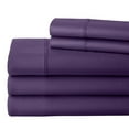 thumbnail image 4 of Split California King Sheet Set 28" EXTRA DEEP POCKET, 800-Thread-Count 100% Egyptian Cotton 5 PC Plum, 4 of 9