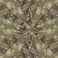 thumbnail image 1 of Ahgly Company Indoor Square Patterned Dark Brown Area Rugs, 4' Square, 1 of 6