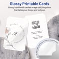 thumbnail image 2 of Avery Cards with Scalloped Edges, 6" x 9", Glossy White, 25ct, 2 of 8