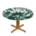 thumbnail image 3 of PIKWEEK Tropical Palm Leaf Summer Green Leaves Print Hawaiian Plant Table Cover White, 3 of 8