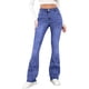 thumbnail image 1 of Jeans de Pierna Ancha Mujeres de Cintura Alta Elástica Versátil Suelta Pata Recta Pantalones Casuales para el Uso Diario, 1 of 8