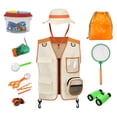 thumbnail image 4 of 12 piezas de de explorador al aire libre, juguetes de regalo, juego de binoculares para , juego de exploración al aire libre para de Naranja Hugo chaleco, 4 of 7
